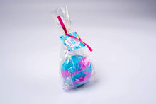 Load image into Gallery viewer, Daisy Rainbow Melon Blast bath Bomb with scents of black currant and pomegranate
